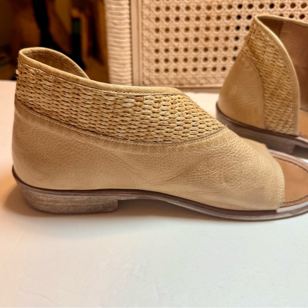 Free People Mont Blanc Textured Sandals Tan Euro Size 39/US 8.5 - Picture 7 of 14